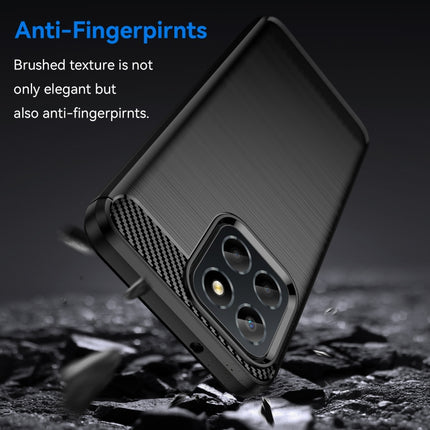 Brushed Texture Carbon Fiber TPU Phone Case, For Honor Play 30, For Samsung Galaxy A14 5G, For Realme C30, For Realme C30s, For Realme C33, For Realme Narzo 50i Prime