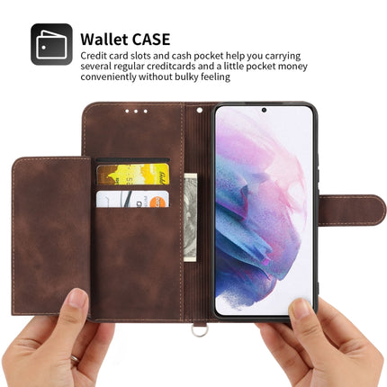 Skin-feel Flowers Embossed Wallet Leather Phone Case, For Samsung Galaxy S21+ 5G, For Samsung Galaxy S21 5G, For Samsung Galaxy S22 Ultra 5G, For Samsung Galaxy S22+ 5G