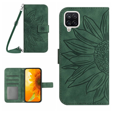 Skin Feel Sun Flower Pattern Flip Leather Phone Case, For Samsung Galaxy A10S/M01S, For Samsung Galaxy A12 4G/A12 5G/M12/F12