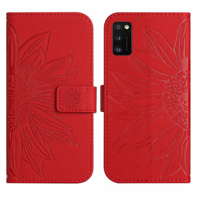 Skin Feel Sun Flower Pattern Flip Leather Phone Case, For Samsung Galaxy A41 EU Edition, For Samsung Galaxy A42 5G