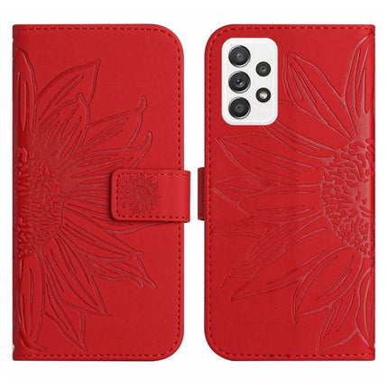 Skin Feel Sun Flower Pattern Flip Leather Phone Case, For Samsung Galaxy A53 5G, For Samsung Galaxy A70/A70S
