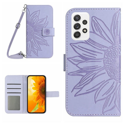 Skin Feel Sun Flower Pattern Flip Leather Phone Case, For Samsung Galaxy A53 5G, For Samsung Galaxy A70/A70S