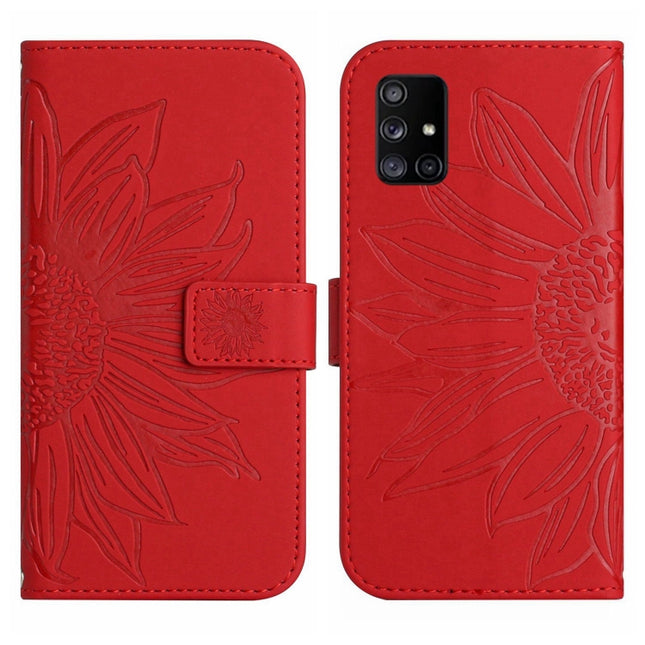 Skin Feel Sun Flower Pattern Flip Leather Phone Case, For Samsung Galaxy A71 5G, For Samsung Galaxy A72