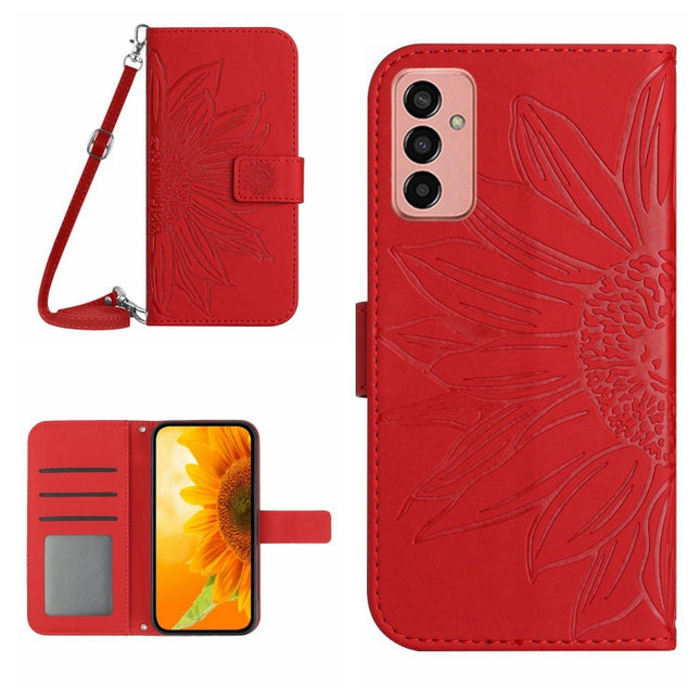 Skin Feel Sun Flower Pattern Flip Leather Phone Case, For Samsung Galaxy M23 5G, For Samsung Galaxy M31/M21S