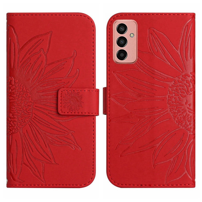 Skin Feel Sun Flower Pattern Flip Leather Phone Case, For Samsung Galaxy M23 5G, For Samsung Galaxy M31/M21S