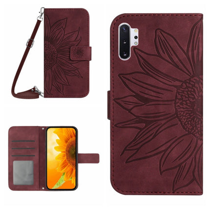 Skin Feel Sun Flower Pattern Flip Leather Phone Case, For Samsung Galaxy Note10+, For Samsung Galaxy Note20
