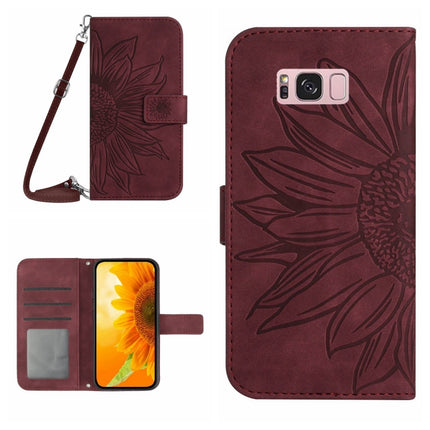Skin Feel Sun Flower Pattern Flip Leather Phone Case, For Samsung Galaxy S8, For Samsung Galaxy S8+