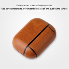 Anti-fall Crazy Horse Texture PU Leather Protective Case with Carabiner, For AirPods Pro, For AirPods 1 & 2