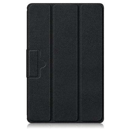 3-folding Magnetic Buckle Custer Texture Leather Smart Tablet Case, For Lenovo Tab M10 10.1 3rd Gen