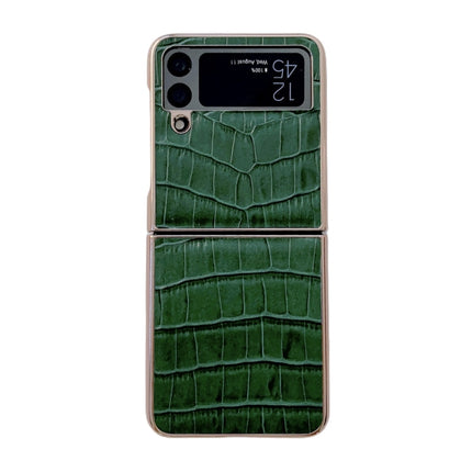 Crocodile Texture Genuine Leather Electroplating Phone Case, For Samsung Galaxy Z Flip4 5G, For Samsung Galaxy Z Fold3 5G, For Samsung Galaxy Z Fold4 5G, For Xiaomi Mix Fold 2, For Google Pixel 7, For Google Pixel 6