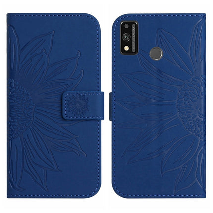 Skin Feel Sun Flower Pattern Flip Leather Phone Case, For Honor 9X Lite, For Honor 50 Lite