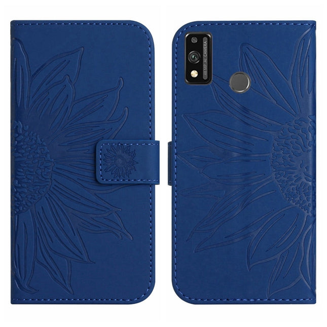 Skin Feel Sun Flower Pattern Flip Leather Phone Case, For Honor 9X Lite, For Honor 50 Lite