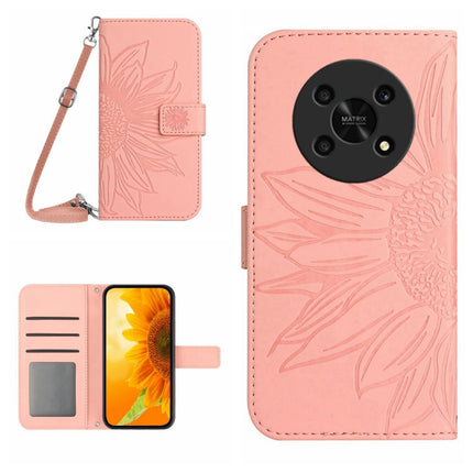 Skin Feel Sun Flower Pattern Flip Leather Phone Case, For Honor Magic4, For Honor Magic4 Lite 5G