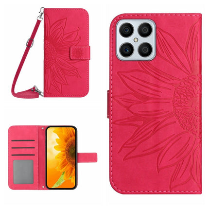 Skin Feel Sun Flower Pattern Flip Leather Phone Case, For Honor X8, For Huawei P20 Pro