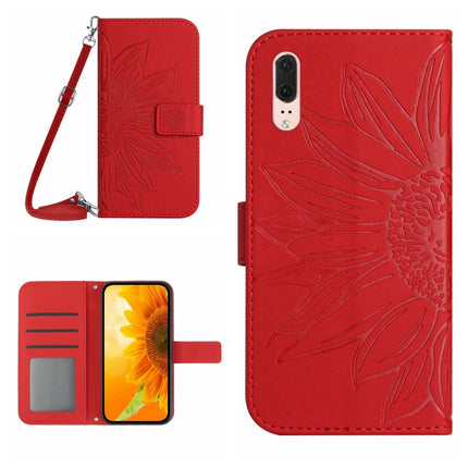 Skin Feel Sun Flower Pattern Flip Leather Phone Case, For Honor Magic4 Pro, For Huawei P20
