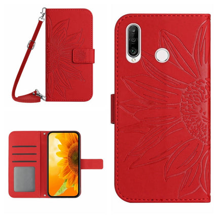 Skin Feel Sun Flower Pattern Flip Leather Phone Case, For Huawei P30, For Huawei P30 Lite