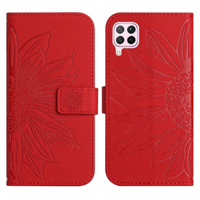 Skin Feel Sun Flower Pattern Flip Leather Phone Case, For Huawei P40 Lite, For Huawei P40 Lite 5G