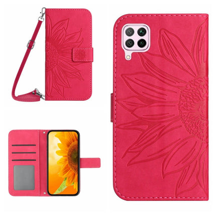 Skin Feel Sun Flower Pattern Flip Leather Phone Case, For Huawei P40 Lite, For Huawei P40 Lite 5G