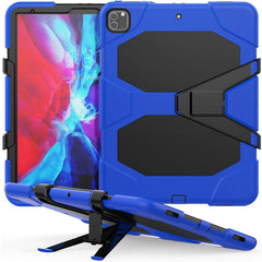 For iPad Pro 12.9 inch (2020) Shockproof Colorful Silicon + PC Protective Case with Holder & Shoulder Strap & Hand Strap & Pen Slot, For iPad Pro 12.9 inch (2020)