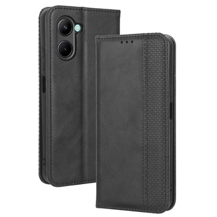 Magnetic Buckle Retro Texture Leather Phone Case, For Realme C33 4G, For T-Mobile Revvl 6 5G, For T-Mobile REVVL 6 Pro 5G, For vivo V25 5G /  X80 Lite, For vivo V25 Pro / S15 Pro, For vivo Y35 4G / Y22s 4G / Y22 4G 2022, For Wiko Power U20 / U10
