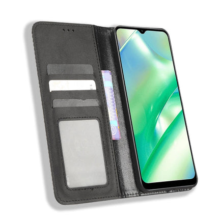 Magnetic Buckle Retro Texture Leather Phone Case, For Realme C33 4G, For T-Mobile Revvl 6 5G, For T-Mobile REVVL 6 Pro 5G, For vivo V25 5G /  X80 Lite, For vivo V25 Pro / S15 Pro, For vivo Y35 4G / Y22s 4G / Y22 4G 2022, For Wiko Power U20 / U10