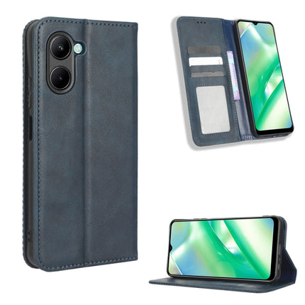Magnetic Buckle Retro Texture Leather Phone Case, For Realme C33 4G, For T-Mobile Revvl 6 5G, For T-Mobile REVVL 6 Pro 5G, For vivo V25 5G /  X80 Lite, For vivo V25 Pro / S15 Pro, For vivo Y35 4G / Y22s 4G / Y22 4G 2022, For Wiko Power U20 / U10