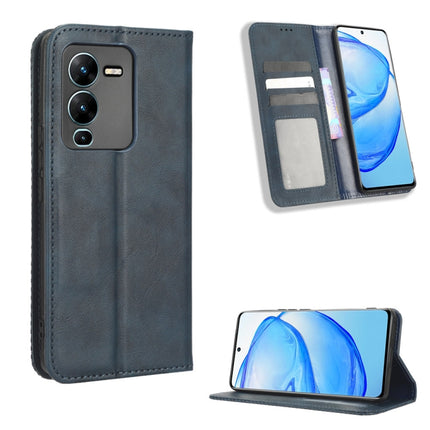 Magnetic Buckle Retro Texture Leather Phone Case, For Realme C33 4G, For T-Mobile Revvl 6 5G, For T-Mobile REVVL 6 Pro 5G, For vivo V25 5G /  X80 Lite, For vivo V25 Pro / S15 Pro, For vivo Y35 4G / Y22s 4G / Y22 4G 2022, For Wiko Power U20 / U10