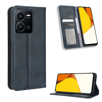 Magnetic Buckle Retro Texture Leather Phone Case, For Realme C33 4G, For T-Mobile Revvl 6 5G, For T-Mobile REVVL 6 Pro 5G, For vivo V25 5G /  X80 Lite, For vivo V25 Pro / S15 Pro, For vivo Y35 4G / Y22s 4G / Y22 4G 2022, For Wiko Power U20 / U10