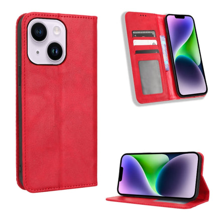 Magnetic Buckle Retro Texture Leather Phone Case, For Sony Xperia 5 IV, For Sharp Aquos Sense7 Plus, For iPhone 14 Plus, For Sharp Aquos Sense7, For Xiaomi 12T / Redmi K50 Ultra, For iPhone 14 Pro Max