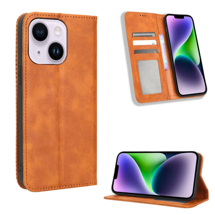 Magnetic Buckle Retro Texture Leather Phone Case, For Sony Xperia 5 IV, For Sharp Aquos Sense7 Plus, For iPhone 14 Plus, For Sharp Aquos Sense7, For Xiaomi 12T / Redmi K50 Ultra, For iPhone 14 Pro Max