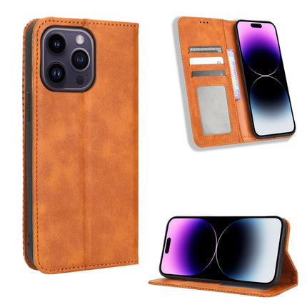 Magnetic Buckle Retro Texture Leather Phone Case, For Sony Xperia 5 IV, For Sharp Aquos Sense7 Plus, For iPhone 14 Plus, For Sharp Aquos Sense7, For Xiaomi 12T / Redmi K50 Ultra, For iPhone 14 Pro Max