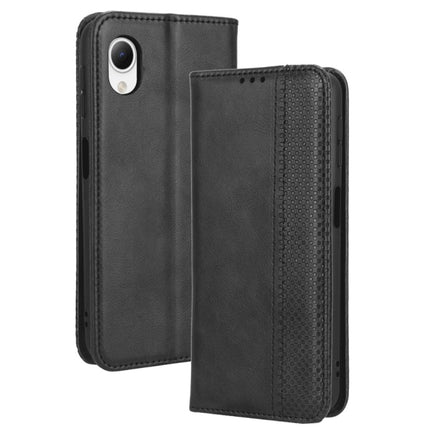 Magnetic Buckle Retro Texture Leather Phone Case, For Samsung Galaxy A23e / A23s / A23 5G JP, For Sony Xperia 5 IV, For Sharp Aquos Sense7 Plus, For iPhone 14 Plus, For Sharp Aquos Sense7, For iPhone 14 Pro Max