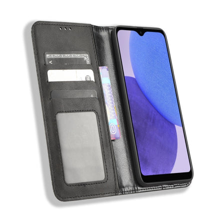 Magnetic Buckle Retro Texture Leather Phone Case, For Samsung Galaxy A23e / A23s / A23 5G JP, For Sony Xperia 5 IV, For Sharp Aquos Sense7 Plus, For iPhone 14 Plus, For Sharp Aquos Sense7, For iPhone 14 Pro Max