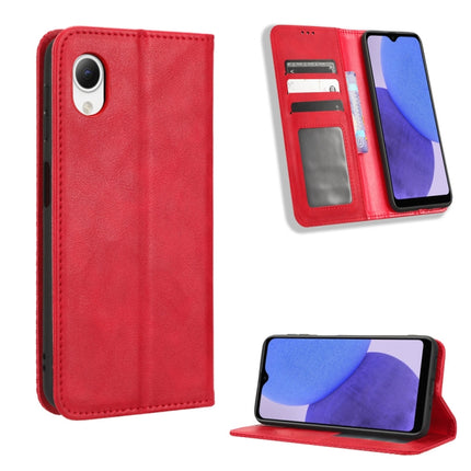 Magnetic Buckle Retro Texture Leather Phone Case, For Samsung Galaxy A23e / A23s / A23 5G JP, For Sony Xperia 5 IV, For Sharp Aquos Sense7 Plus, For iPhone 14 Plus, For Sharp Aquos Sense7, For iPhone 14 Pro Max
