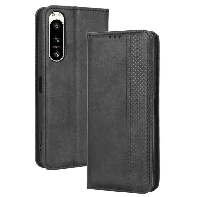 Magnetic Buckle Retro Texture Leather Phone Case, For Sony Xperia 5 IV, For Sharp Aquos Sense7 Plus, For iPhone 14 Plus, For Sharp Aquos Sense7, For Xiaomi 12T / Redmi K50 Ultra, For iPhone 14 Pro Max