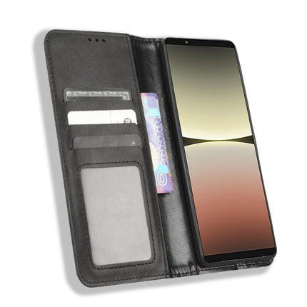 Magnetic Buckle Retro Texture Leather Phone Case, For Sony Xperia 5 IV, For Sharp Aquos Sense7 Plus, For iPhone 14 Plus, For Sharp Aquos Sense7, For Xiaomi 12T / Redmi K50 Ultra, For iPhone 14 Pro Max