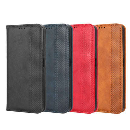 Magnetic Buckle Retro Texture Leather Phone Case, For Sony Xperia 5 IV, For Sharp Aquos Sense7 Plus, For iPhone 14 Plus, For Sharp Aquos Sense7, For Xiaomi 12T / Redmi K50 Ultra, For iPhone 14 Pro Max