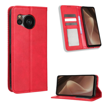 Magnetic Buckle Retro Texture Leather Phone Case, For Sony Xperia 5 IV, For Sharp Aquos Sense7 Plus, For iPhone 14 Plus, For Sharp Aquos Sense7, For Xiaomi 12T / Redmi K50 Ultra, For iPhone 14 Pro Max