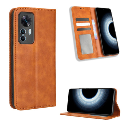 Magnetic Buckle Retro Texture Leather Phone Case, For Sony Xperia 5 IV, For Sharp Aquos Sense7 Plus, For iPhone 14 Plus, For Sharp Aquos Sense7, For Xiaomi 12T / Redmi K50 Ultra, For iPhone 14 Pro Max