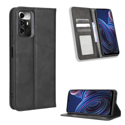 Magnetic Buckle Retro Texture Leather Phone Case, For UMIDIGI F3 5G / 4G / F3S / F3 SE, For UMIDIGI Power 7 / Power 7S, For ZTE Blade A52 Lite, For ZTE Blade A72 5G, For Cubot Pocket