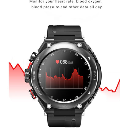 T92 1.28 inch IPS Touch Screen 2 in 1 Bluetooth Headset Smart Watch, Support Heart Rate Monitoring/Bluetooth Music