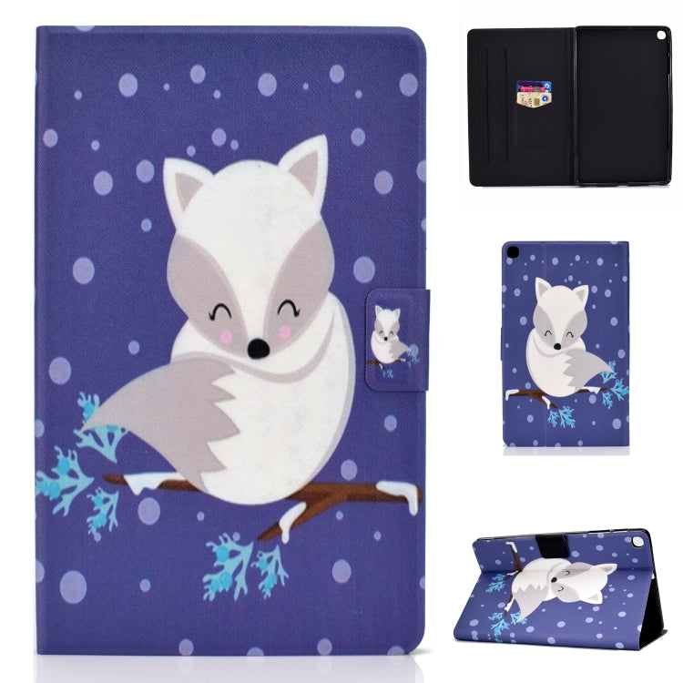 Electric Pressed Left Right Flat Feather Case with Sleep Function Pen Cover & Card Slot & Holder, For Galaxy Tab A 10.1 (2019) T510