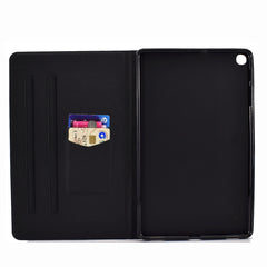 Electric Pressed Left Right Flat Feather Case with Sleep Function Pen Cover & Card Slot & Holder, For Galaxy Tab A 10.1 (2019) T510