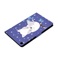 Electric Pressed Left Right Flat Feather Case with Sleep Function Pen Cover & Card Slot & Holder, For Galaxy Tab A 10.1 (2019) T510