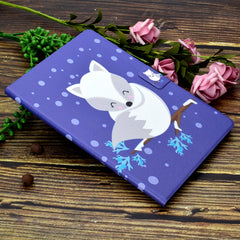 Electric Pressed Left Right Flat Feather Case with Sleep Function Pen Cover & Card Slot & Holder, For Galaxy Tab A 10.1 (2019) T510