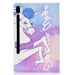 Electric Pressed Left Right Flat Feather Case with Sleep Function Pen Cover & Card Slot & Holder, For Galaxy Tab S6 T860, For Galaxy Tab A 8.0 & S Pen (2019) P200, For Galaxy Tab A 10.1 (2019) T510