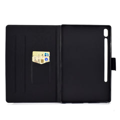 Electric Pressed Left Right Flat Feather Case with Sleep Function Pen Cover & Card Slot & Holder, For Galaxy Tab S6 T860, For Galaxy Tab A 8.0 & S Pen (2019) P200, For Galaxy Tab A 10.1 (2019) T510