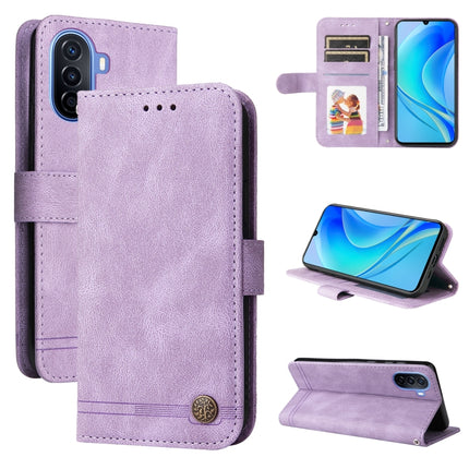 Skin Feel Life Tree Metal Button Leather Phone Case, For Huawei nova Y70 / Y70 Plus / Enjoy 50, For Huawei nova Y90 / Enjoy 50 Pro, For Honor X8 5G / X6, For OPPO A17