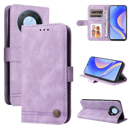 Skin Feel Life Tree Metal Button Leather Phone Case, For Huawei nova Y70 / Y70 Plus / Enjoy 50, For Huawei nova Y90 / Enjoy 50 Pro, For Honor X8 5G / X6, For OPPO A17
