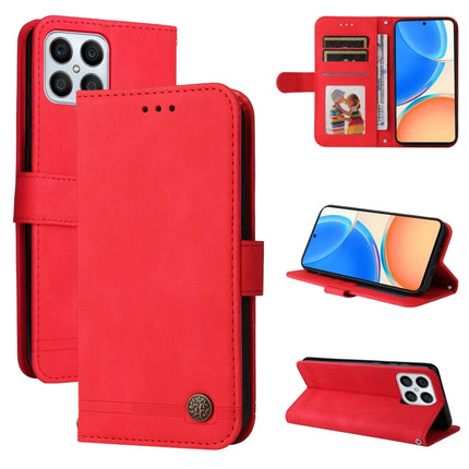 Skin Feel Life Tree Metal Button Leather Phone Case, For Huawei nova Y70 / Y70 Plus / Enjoy 50, For Huawei nova Y90 / Enjoy 50 Pro, For Honor X8 5G / X6, For OPPO A17